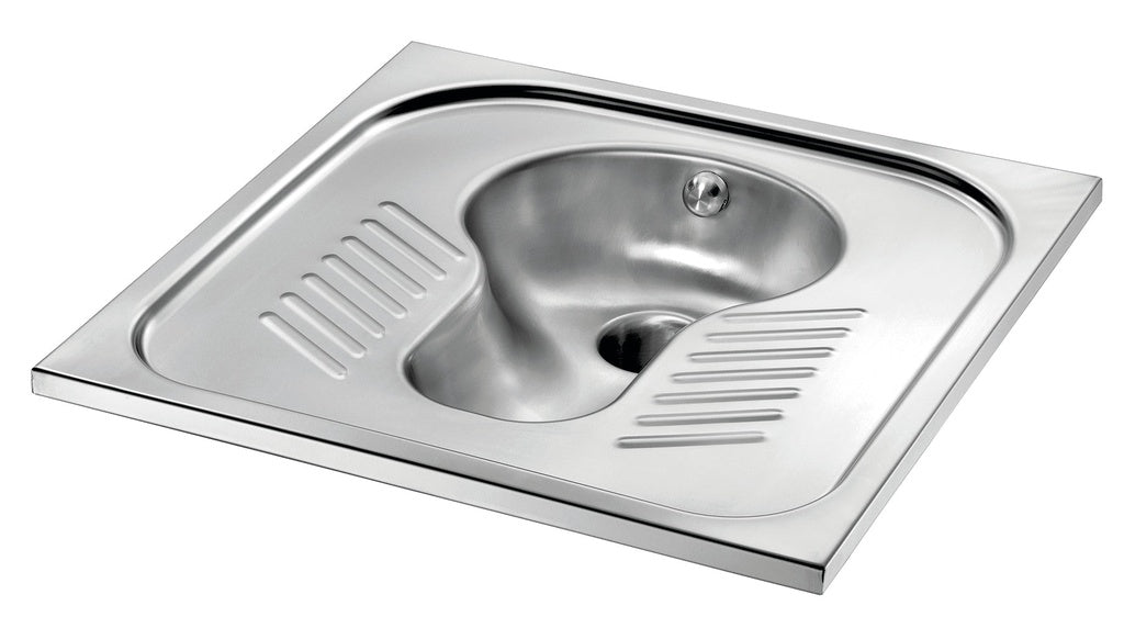 MEDICLINICS SNPT21CS Placa Turca Antivandálica Empotrable AISI 304 Satinado