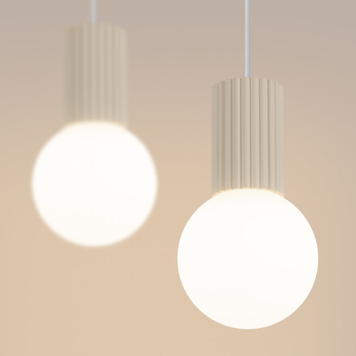 SOLLUX SL.1983 Lámpara Colgante Halo 2L Beige