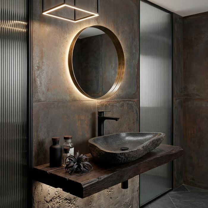 GEDY MXCO0214000 COMO Grifo alto de lavabo negro mate