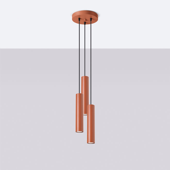 SOLLUX SL.1492 Lámpara colgante LAGOS 3P rojo ocre ocre rojo