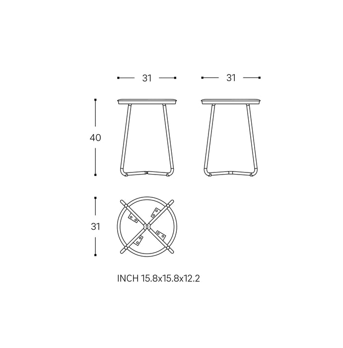 COSMIC WJC277A0006089 GEYSER Taburete Olive