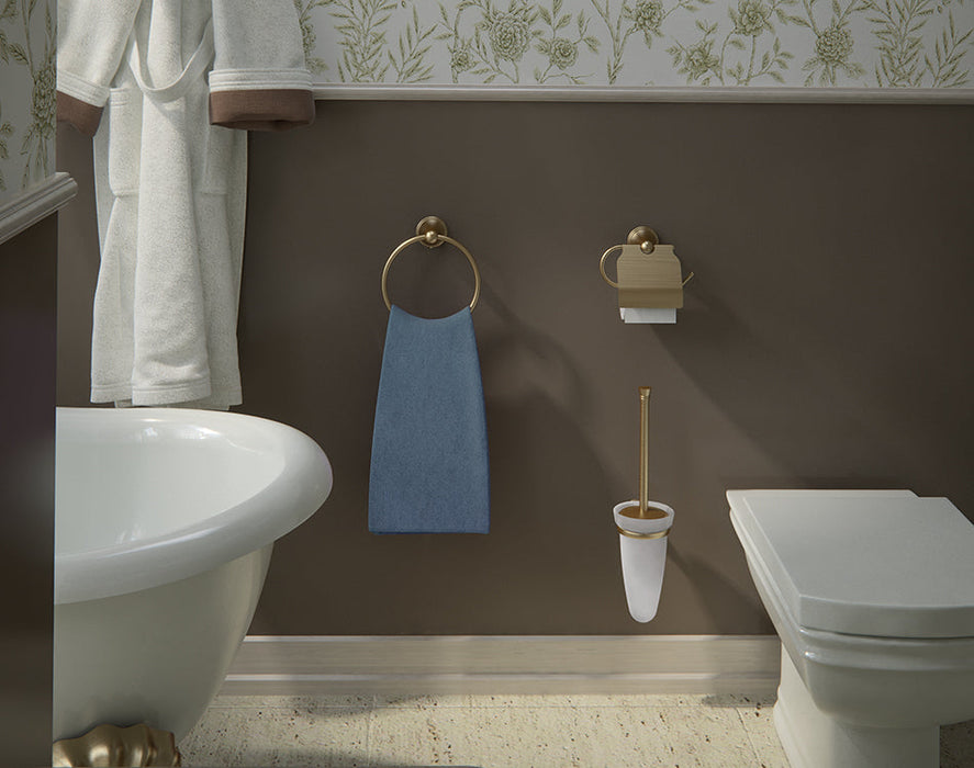 GEDY 75330344200 ROMANCE Escobillero De Pared Bronce