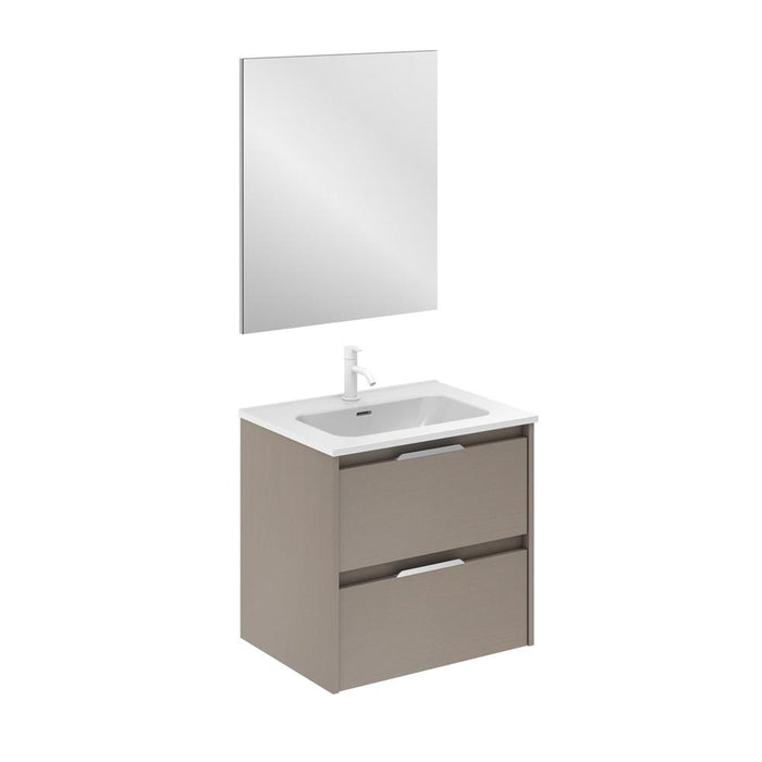 AMIZUVA C0073831 SUKI Conjunto Completo 2 Cajones 60 Fumé Arenado