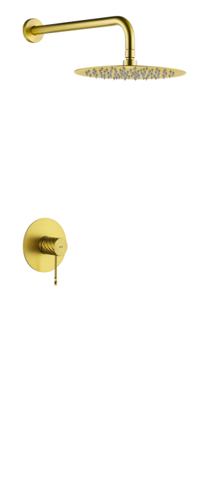 IMEX SRG053/OC GENOVA-PIAMONTE Kit Monomando Ducha 1 Vía Oro Cepillado