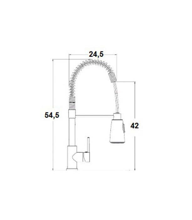 ARCOBAÑ 62MISECR SELENE Monomando Fregadero Mistral