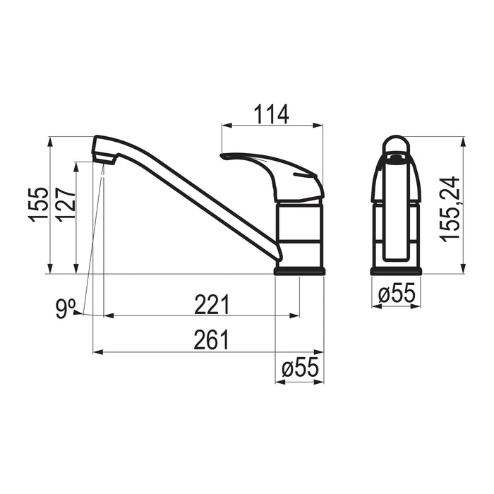 PRESTO 8149200 Alfa cocina Cromo