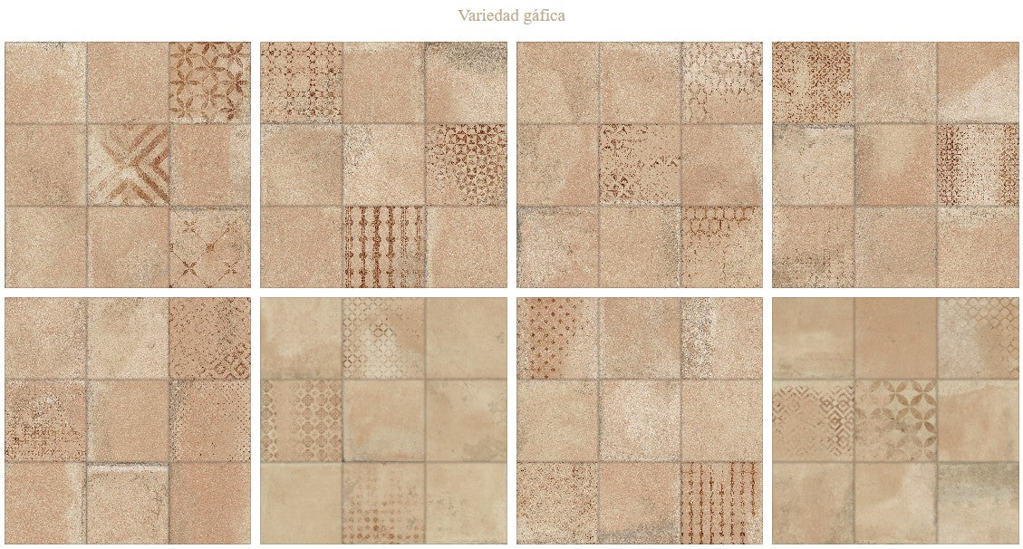 LA PLATERA KUBE QUINTA TERRA-D 45x45 Porcelánico Esmaltado