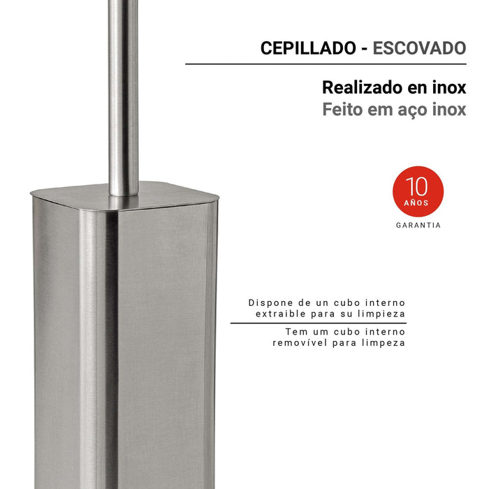 GEDY 13343800000 JACK Brushed Toilet Brush Holder