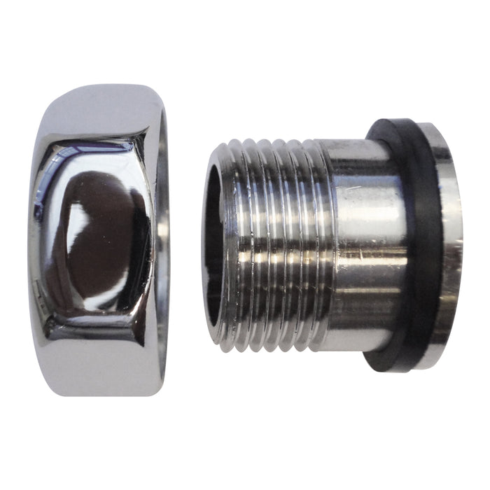 PRESTO 10027 Racor de entrada roscado para fluxor eclair y eyrem Cromo