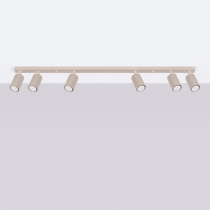 SOLLUX SL.1766 KARBON Lámpara De Techo 4 Taupe