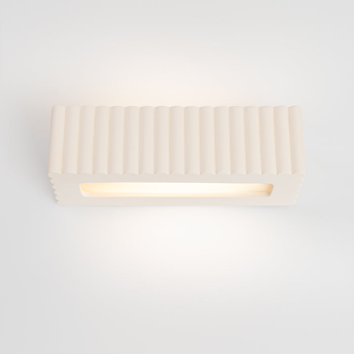 SOLLUX SL.1885 Aplique de cerámica RIGATA blanco