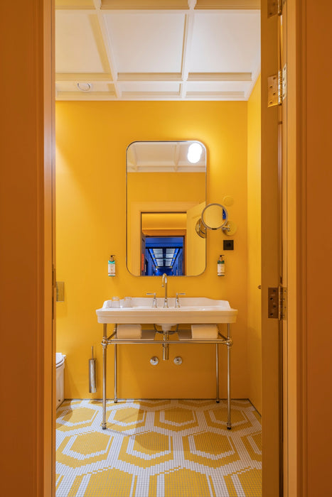 VALADARES APOLO White Sink with Metal Support