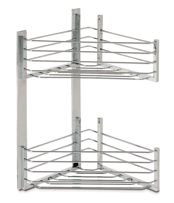 BELTRAN 4012 DELUXE Double Corner Soap Dish Chrome