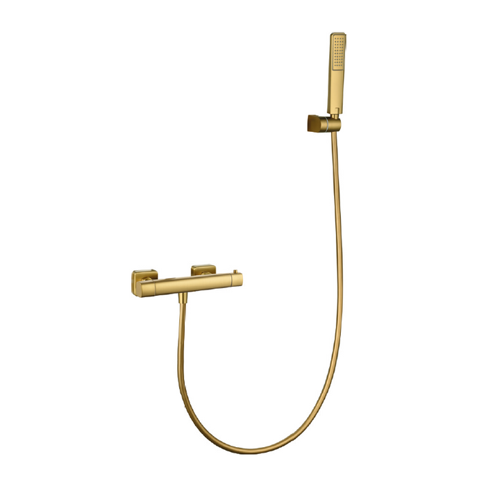 IMEX BTT064-5OC TOSCANA-AREZZO Termostatico Kit Ducha Oro Cepillado