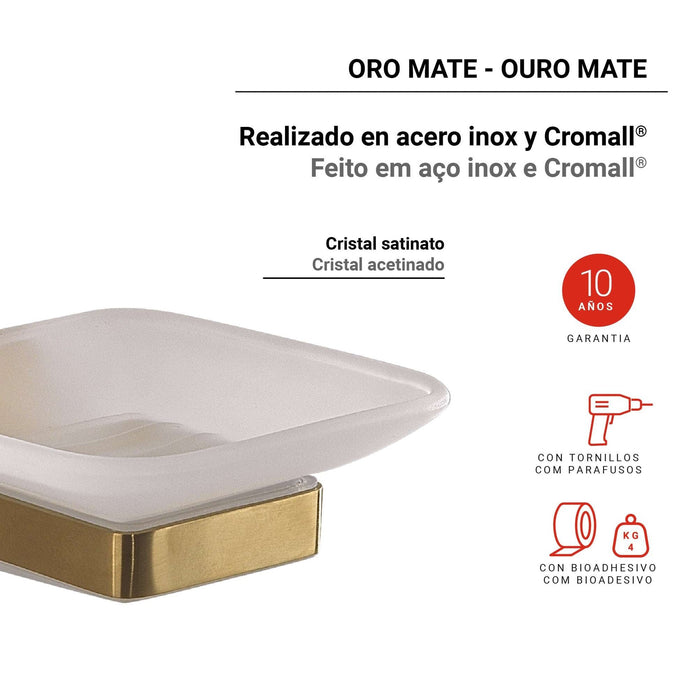 GEDY TO118800100 TONGA Jabonera Oro Mate