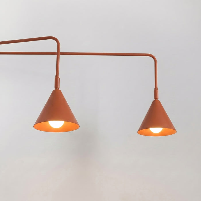SOLLUX SL.2511 Aplique de pared NOX 2 ocre rojo con interruptor