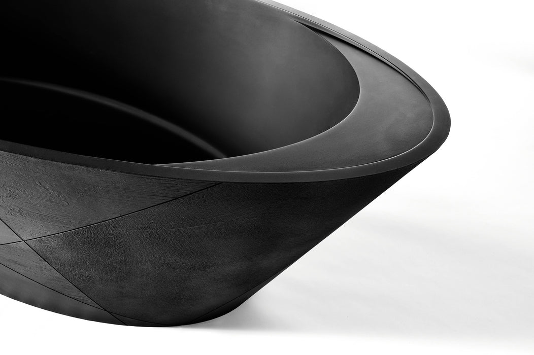 ACQUABELLA 53024557 OPAL Bañera Exenta Textura QUIZ Color Negro