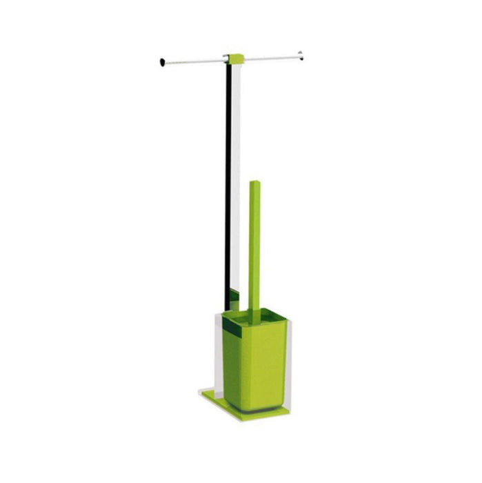 GEDY RA320400000 RAINBOW Columna Portarrollo+Escobillero Verde
