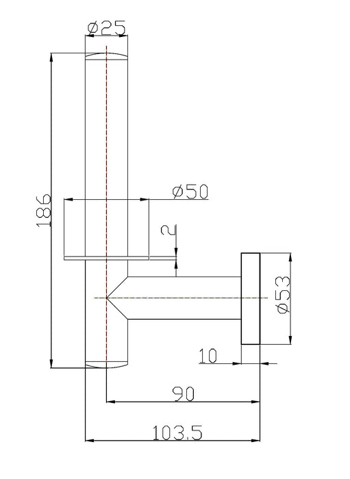 MEDICLINICS AC0970C Wall-Mounted Brass Chrome Shine Toilet Paper Holder