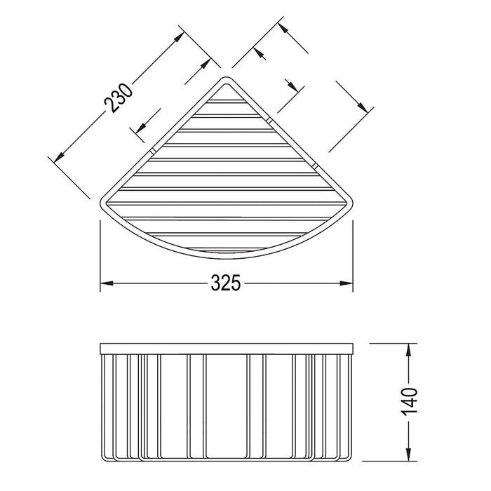 LLAVISAN L139494 Stainless Steel Corner Portagel Alisio With Adhesive