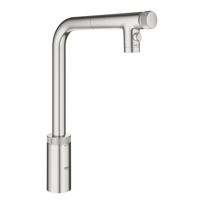 GROHE 31 889 DC0 Minta SmartControl Monomando de fregadero con SmartControl integrado supersteel