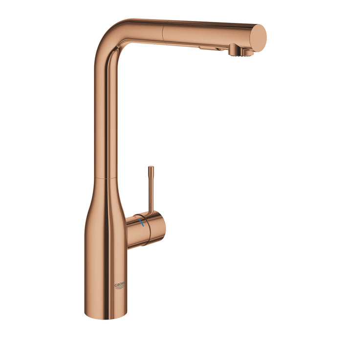 GROHE 30 504 DA0 ESSENCE Monomando Fregadero Extraíble Cobre Brillo