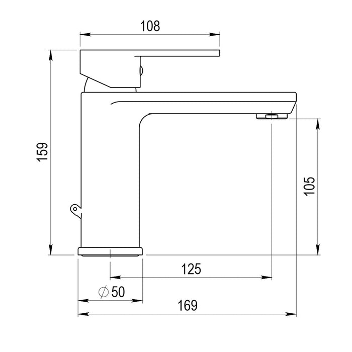 GALINDO 2155000 ZIP PLUS 2.0 Grifo Monomando Lavabo Cromo