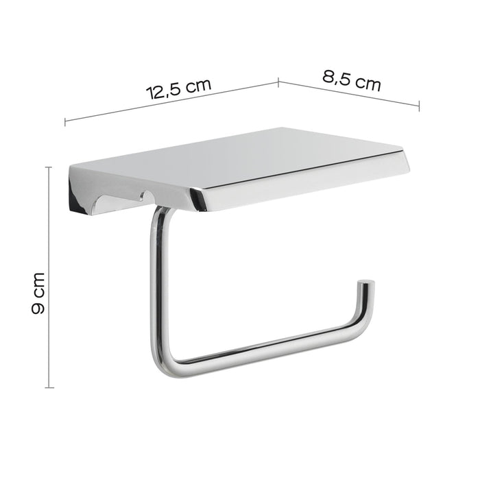 GEDY 20391300000 Toilet Paper Holder With Support Surface