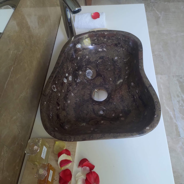 FORZINI FZ-BR/DV-MB-116 HYPNOS Lavabo de mármol Marron