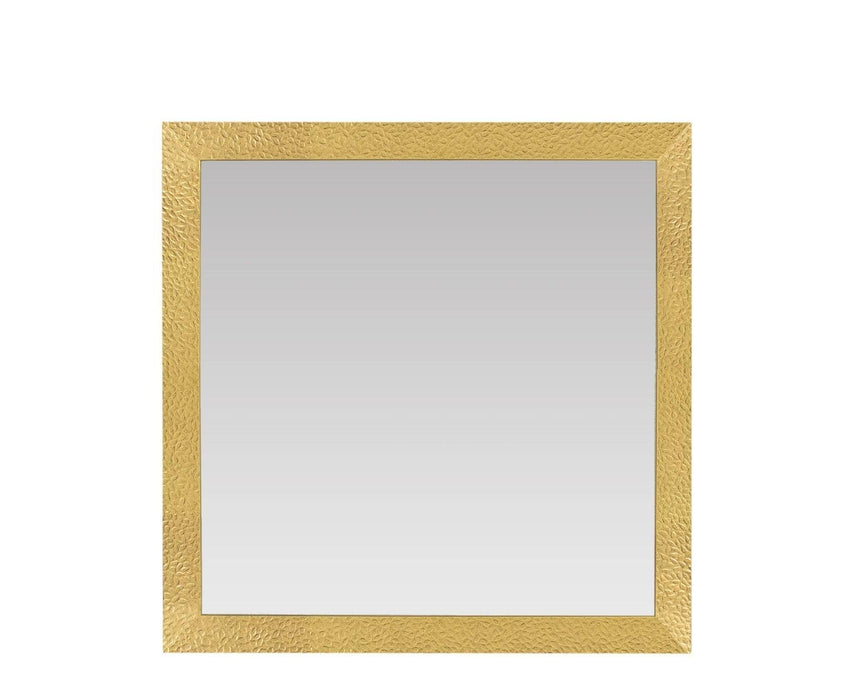 ANDREA HOUSE AX22543 Espejo Pared Dorado Madera 80x80 CM