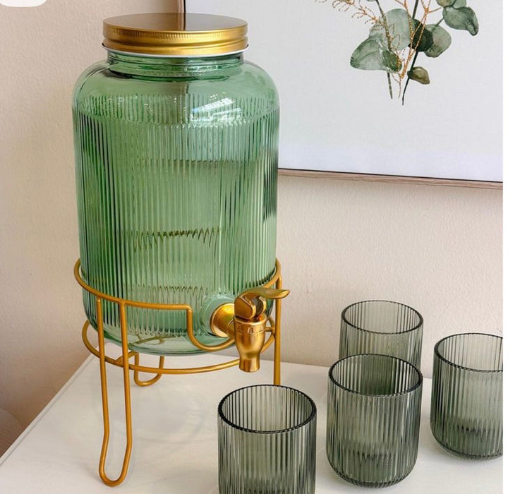 ARCOBAÑ FCDISPVS Dispensador De Bebida Oro/Verde Con Soporte