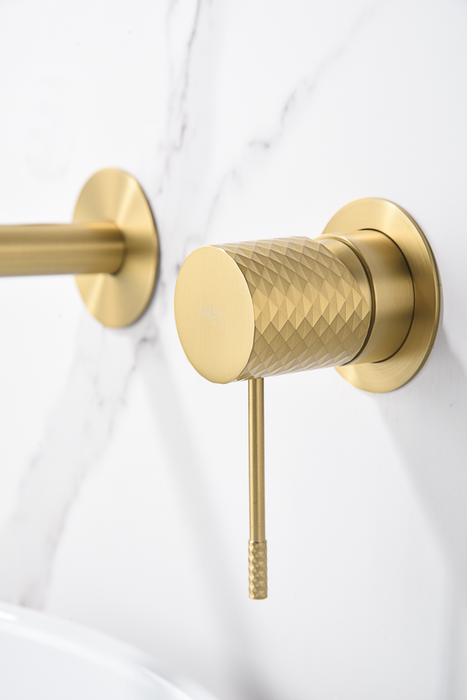 IMEX GLG053/OC GÉNOVA Monomando Empotrado Lavabo Oro Cepillado