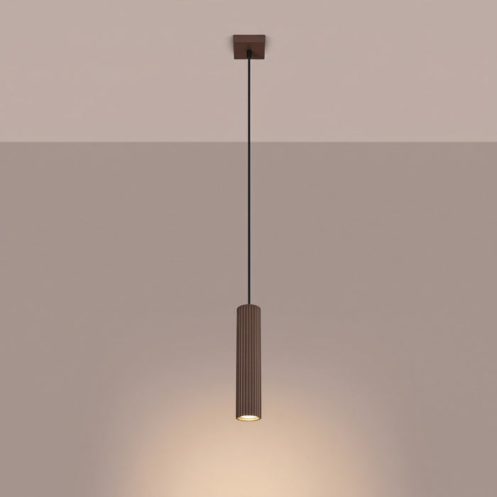 SOLLUX SL.2336 Lámpara colgante KARBON 1 marrón