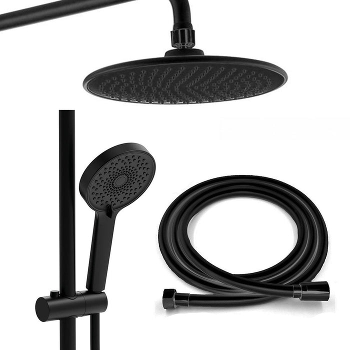 LLAVISAN L126504 OSLO Gran Ducha Monomando 2 Vías Color Negro Mate