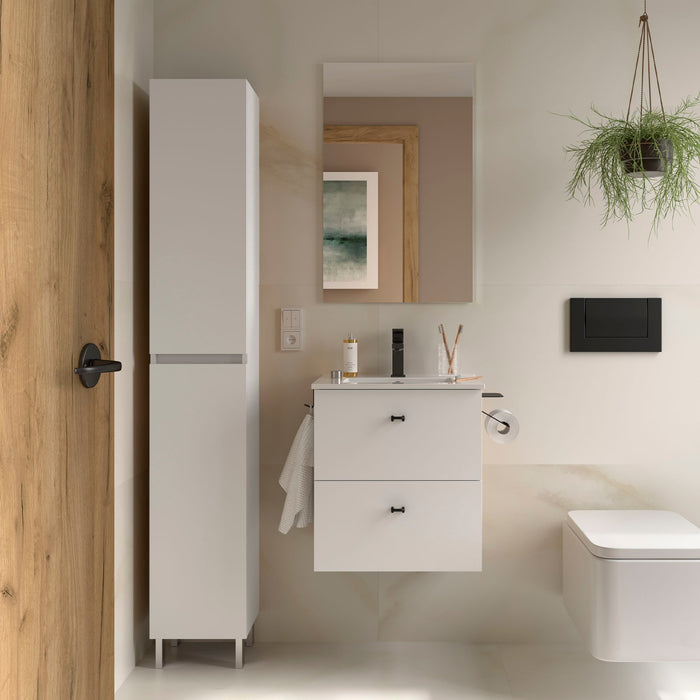 SALGAR INARA Conjunto Mueble 2C Fondo Reducido Blanco Satinado