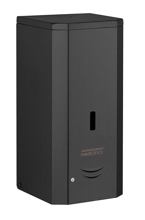 MEDICLINICS DJ0037AB Dosificador de Jabón de Superficie Negro Automático 1,5 l Jabón Liquido