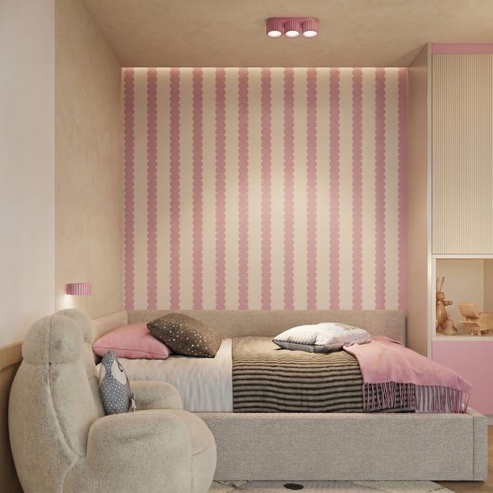 SOLLUX SL.2638 Plafón AURA 3 rosa Gx53