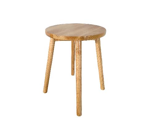 ANDREA HOUSE MU75046 Taburete Madera Roble Ø33X45Cm