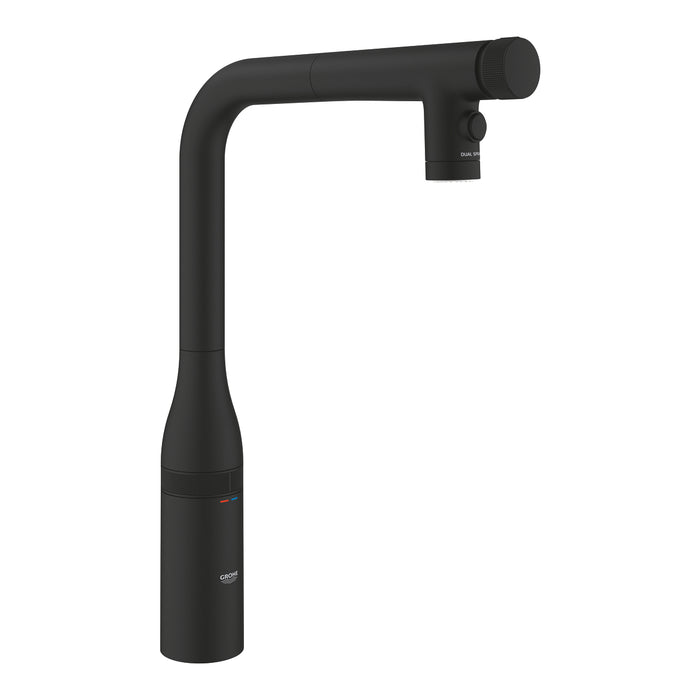 GROHE 31 892 KF0 ESSENCE Monomando de fregadero con smartcontrol integrado negro