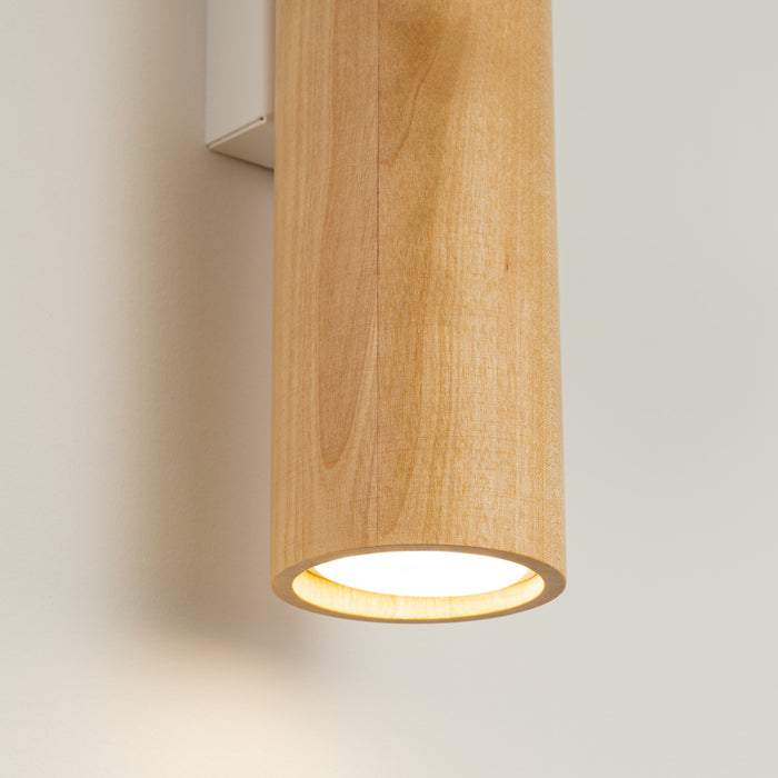 SOLLUX SL.1878 Lámpara de pared LINO madera natural/blanco