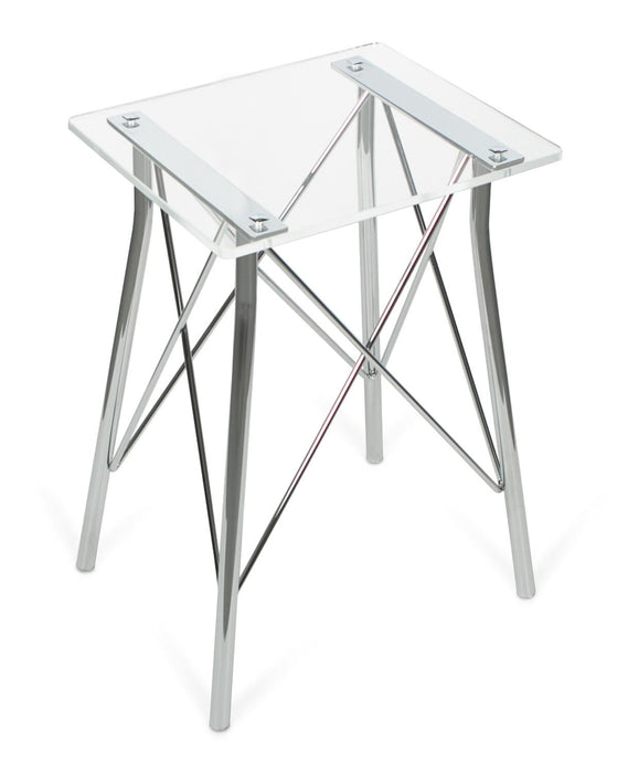 BELTRAN 1901 TABURETE Banqueta Cromo Metacrilato Orleans