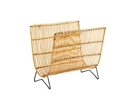 ANDREA HOUSE AX71039 Revistero De Bambú Y Ratán 38X29X35
