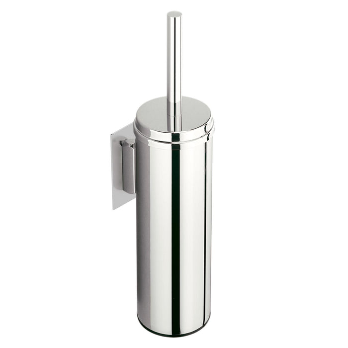 BELTRAN 73344 COMPLEMENTS Cylindrical Toilet Brush Holder Wall Hanging Chrome Adhesive