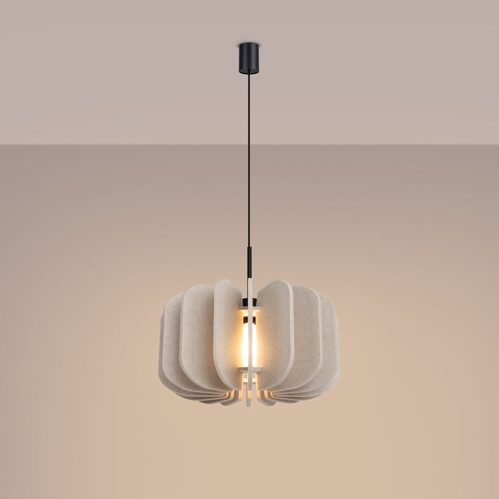 SOLLUX SL.1860 Lámpara colgante MULA 45 beige beige/negro