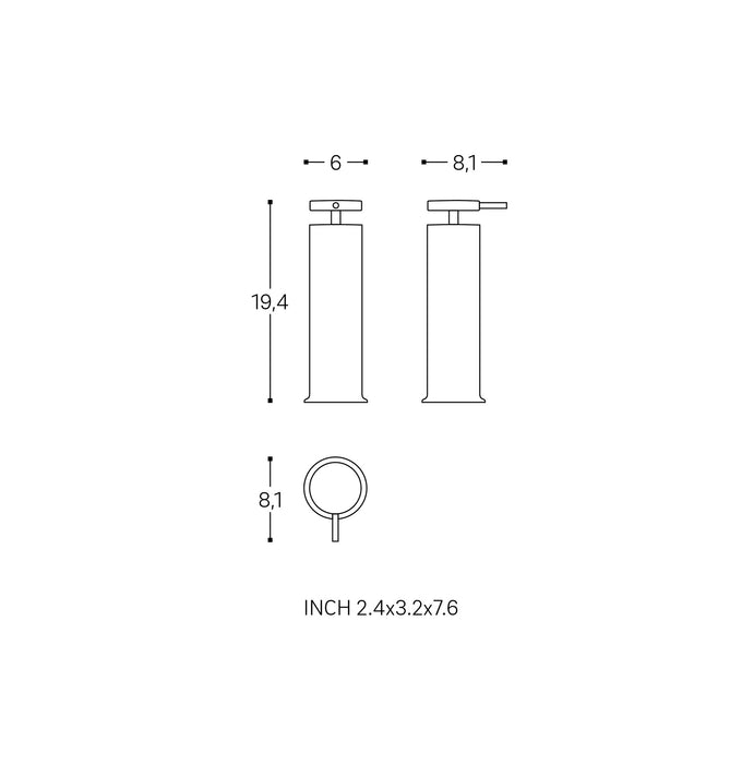 COSMIC WJC277A0004089 GEYSER Dosificador Encimera 185Ml Olive