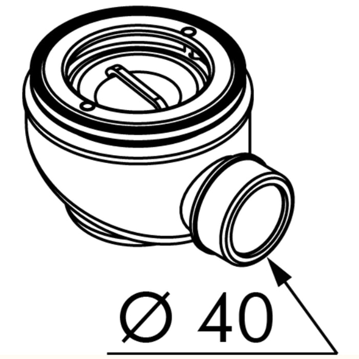 SANYCCESS ACC655 STRATO Válvula Desagüe Plato Ducha D90