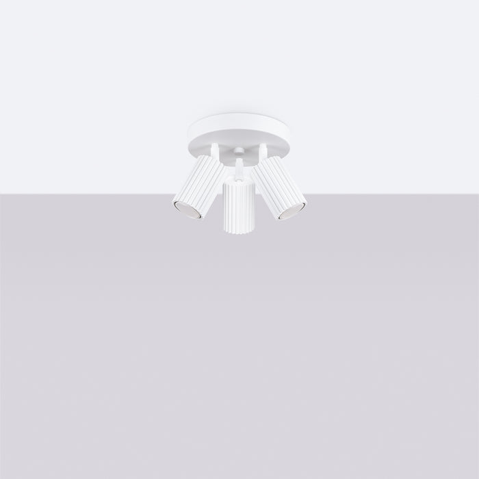 SOLLUX SL.1544 KARBON Lámpara De Techo 3p Blanca