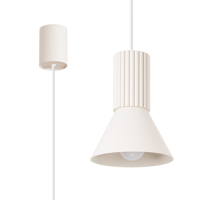 SOLLUX SL.1870 Lámpara colgante ESTRIA 1 beige beige