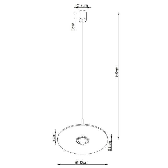SOLLUX SL.2693 Lámpara colgante OVO 1 ultramaryna/beżowa filc Gx53
