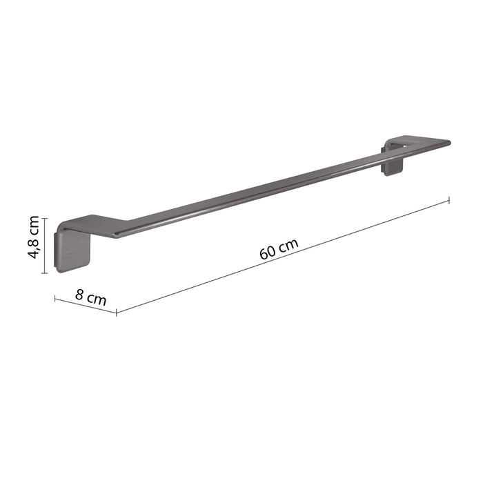 GEDY A9216081000 IL GIGLIO Toallero 60 cm gun metal